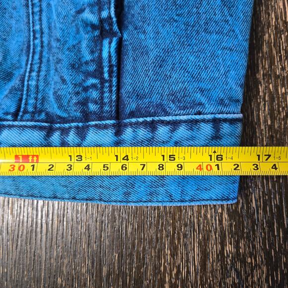 29 Nyc Broadway Size Small Womens 90's Turquoise Acid Wash Denim Jean Jacket - Picture 9 of 14